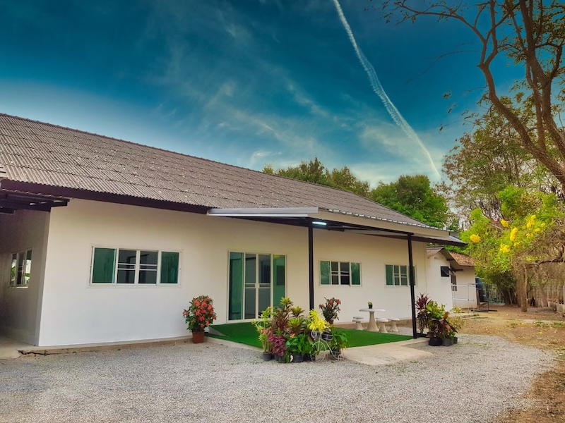 Outside the new ward